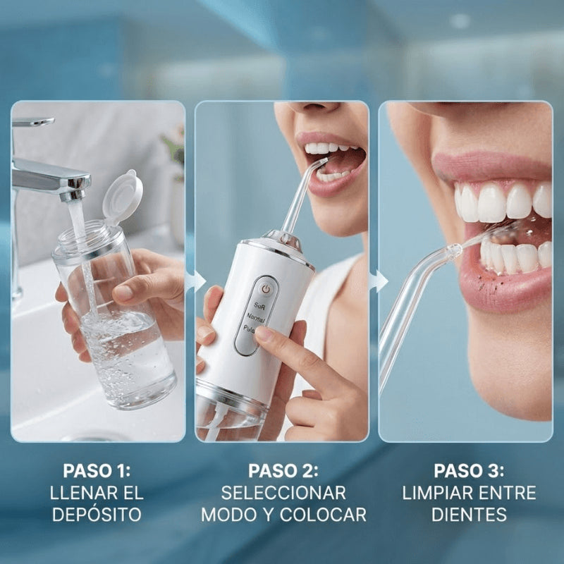 AquaDent® | Irrigador Bucal Recargable