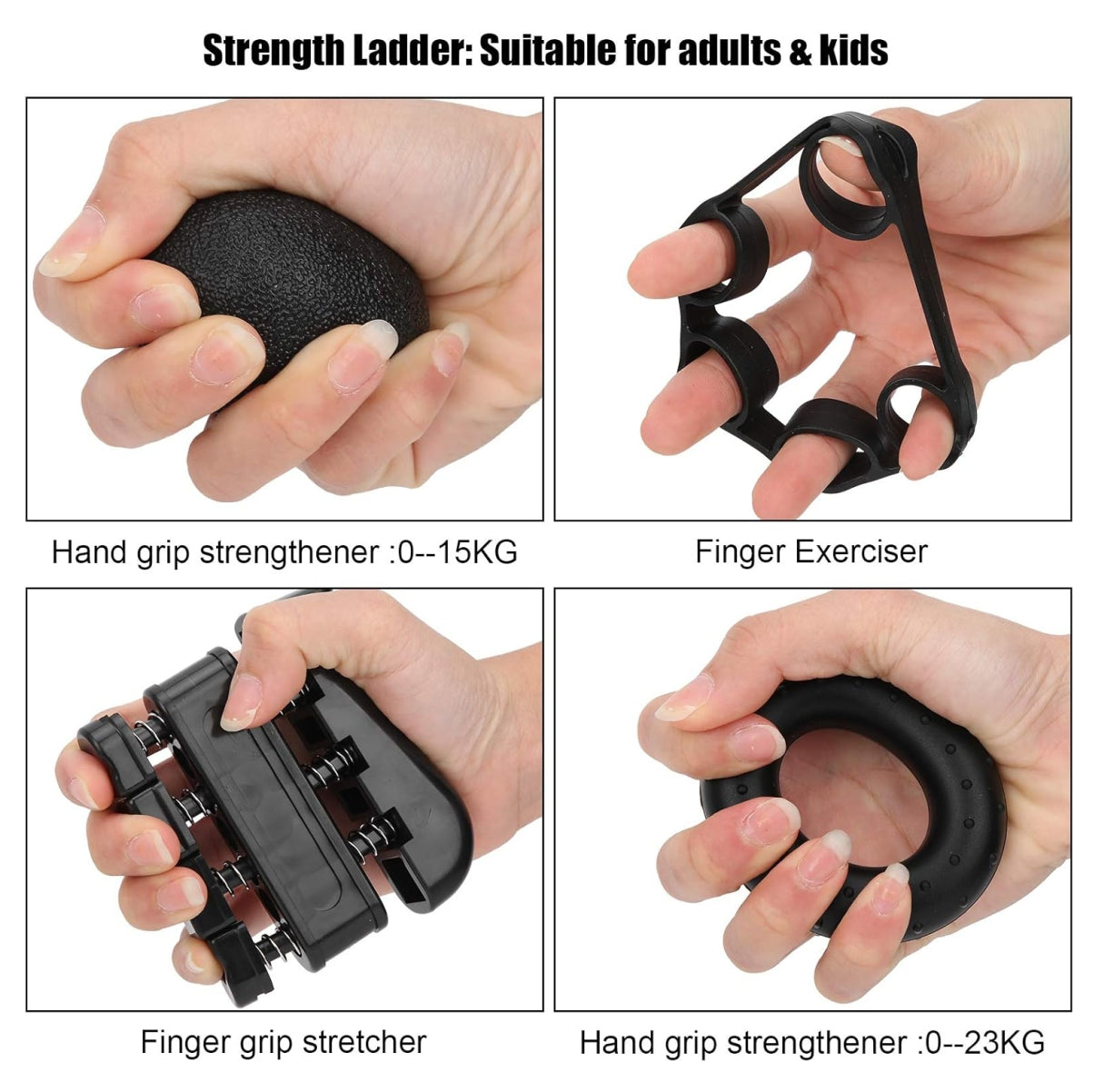 Kit Ejercitador de mano y muñeca X 5