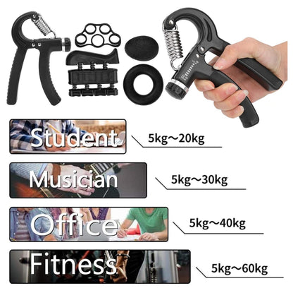 Kit Ejercitador de mano y muñeca X 5