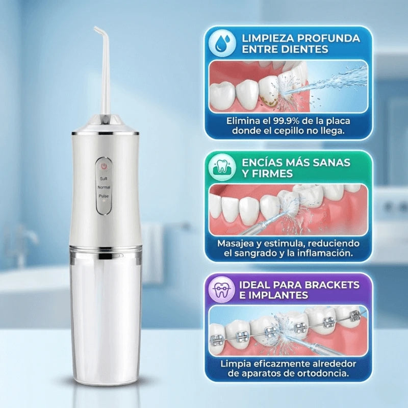 AquaDent® | Irrigador Bucal Recargable