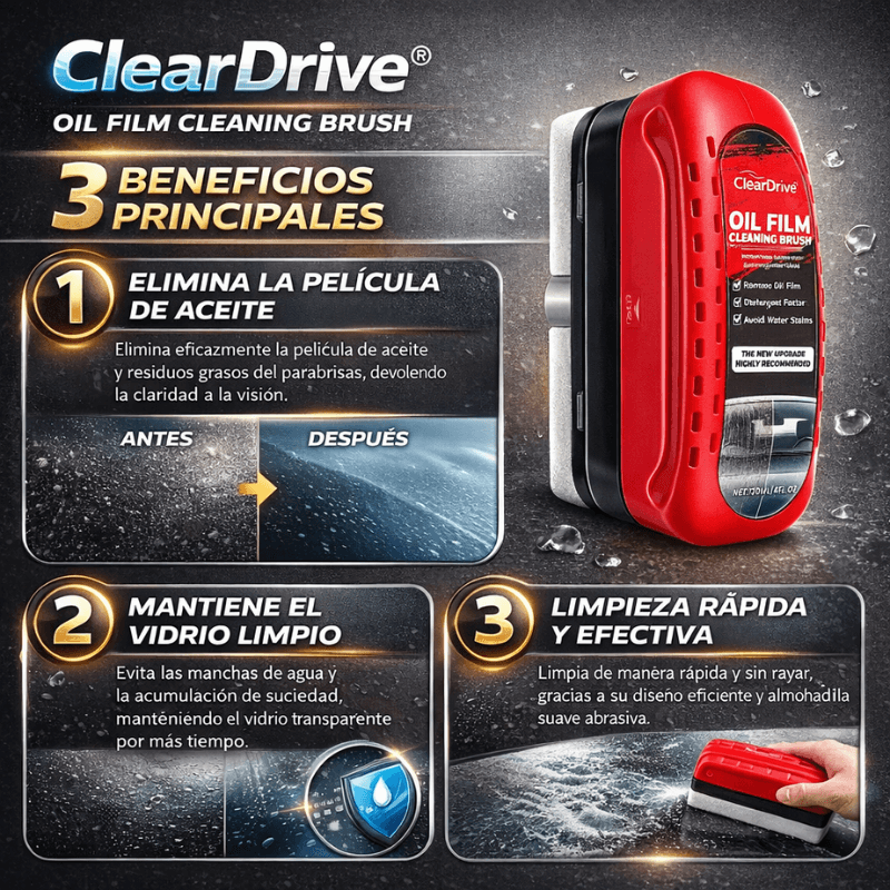 ClearDrive™ – Limpiador de Parabrisas Profesional