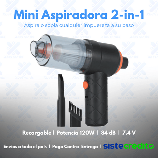 MINI ASPIRADORA PORTATIL 2-in-1