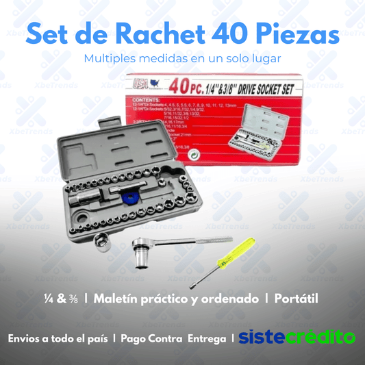Set de Rachet  40 piezas